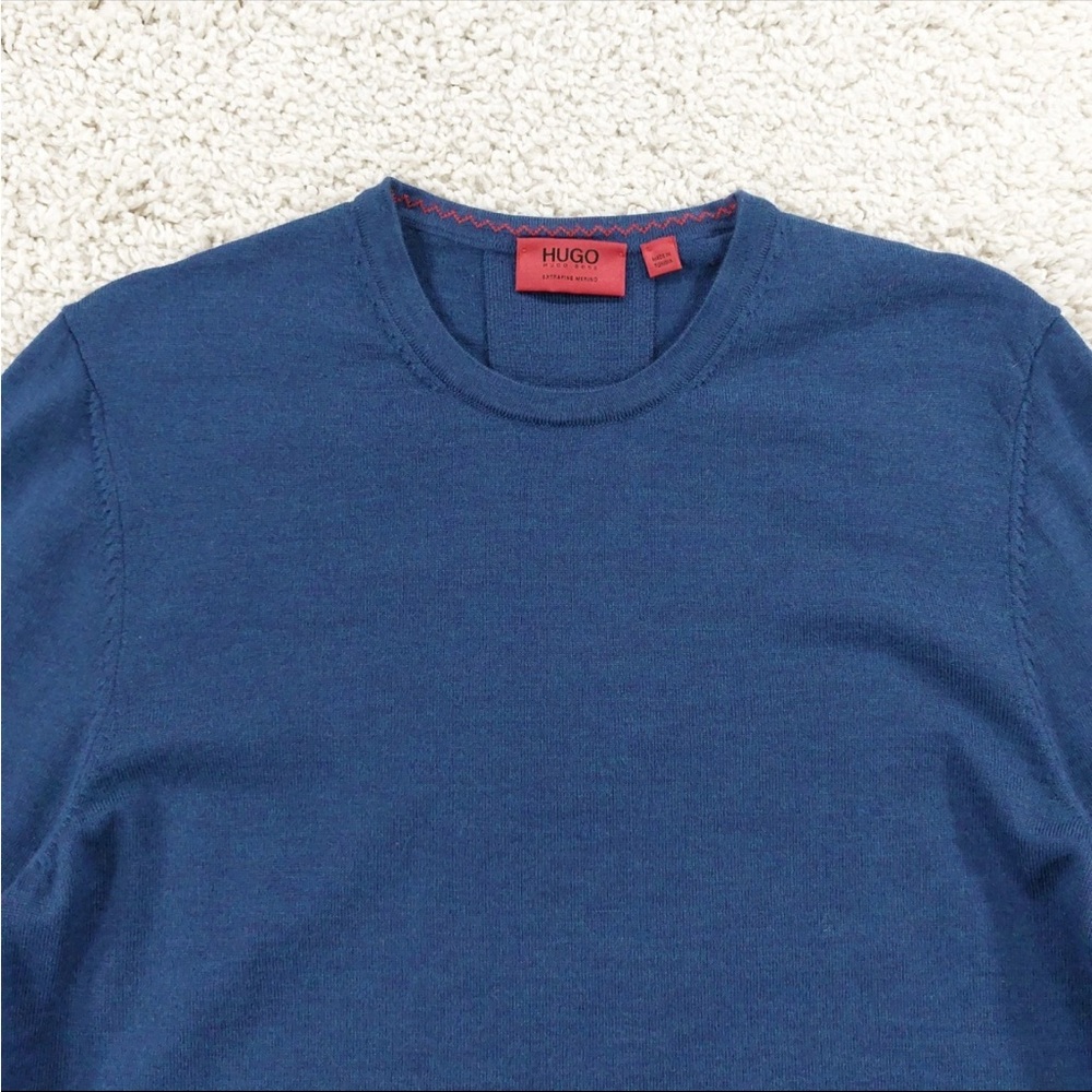 Hugo Boss Merino Blue Sweater View 2
